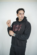 Black Swan Pattern Hoodie - Bold Edition