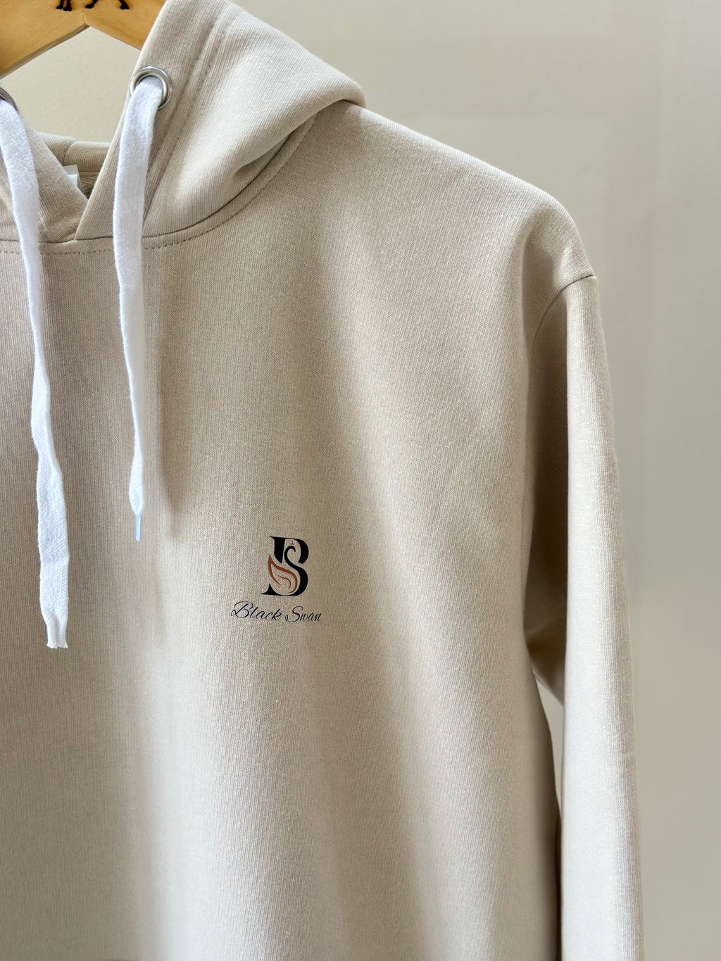 Black Swan Basic Hoodie - Cream